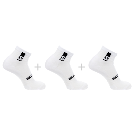Salomon - Strømper Strømper Everyday Ankle 3-pack - White / White