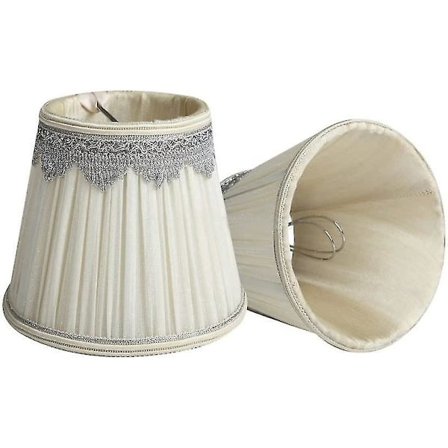 Klips-på Lampskærm Stofskærm 90x140mm Højde 120mm 2 Sæt