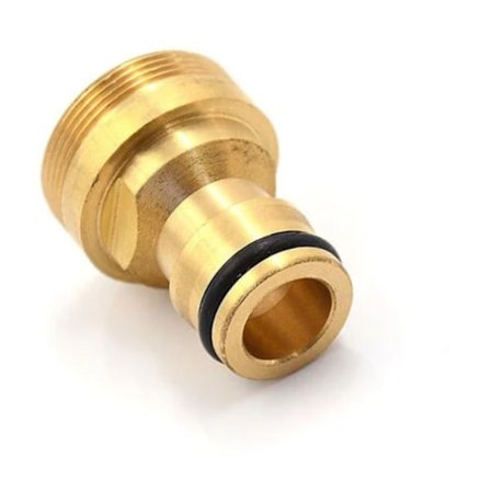 Hurtigkobling i massiv messing, rustbeskyttet, letanvendelig kobling, der sikrer lækagefri ydeevne i dit køkken og din have, 1 stk-FQ-