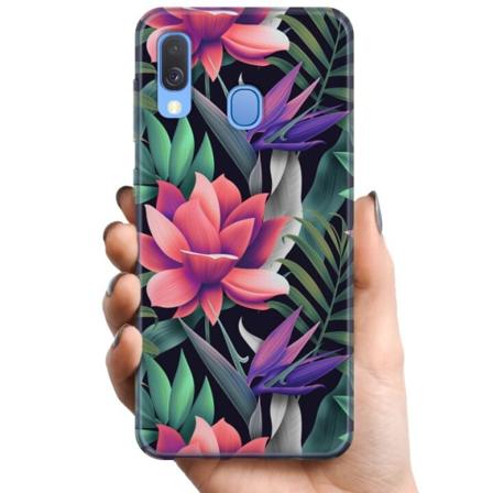 Samsung Galaxy A40 TPU Matkapuhelimen kuori Kukat