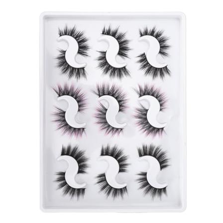 Teko-ripsi 9 paria Pehme Luonnollinen Ulkon k Tihe 6D Puoli K sin Pehme Uusiok ytt inen Luonnollinen Ripset Juhliin Cosplay-meikkiin