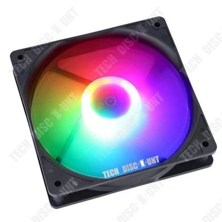 Kylfläkt - TD - ARGB - 8cm - Vit ram - Hydraulisk lager
