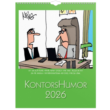 Vegggkalender Kontorhumor 2026