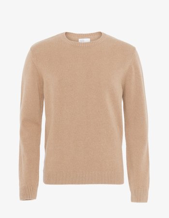 Classic Merino Wool Crew - Honey Beige - XS