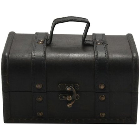 Vintage Trækiste Opbevaringsboks Antik Stil Kjolearrangør Spændeboks