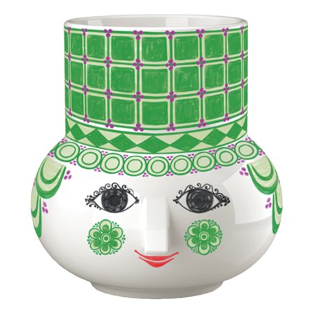 Bjørn Wiinblad Olga blokklysestake 12 cm, grønn