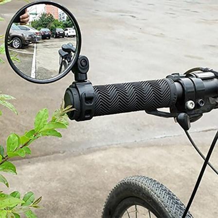 Justerbar Bakspelsstyre Vidvinkel Konvex Spegel Cykling Bakåtblick MTB Cykel