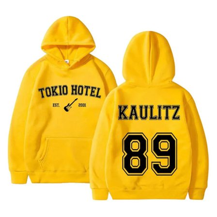 Tokio Hotel Hoodies Rockband Pullovers Bill Kaulitz Tryckad Sweatshirt Kaulitz 89 Hoodie Y2k Streetwear Tokio Hotel Sweatshirts