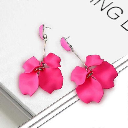 Akryl Blomsterblad Øreringe Til Kvinder Trend Luksus Lange Hænge Øreringe Eventyr Romantisk