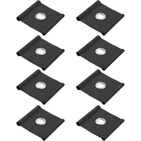 8 st markisrälsrörsskenor markisinstallationsverktyg öljetter markiskrokar för tältmarkis campingplats husvagn husbil svart