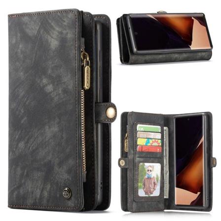 CaseMe Samsung Galaxy S21 Lommebok med Glidelås - Svart Black