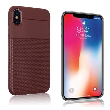 iPhone 9 Plus Liukumaton Pehmeä Muovinen Taksuoja Kuori - Ruskea Brown