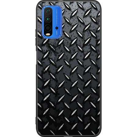 Xiaomi Redmi 9t Svart Skal Metalliskt Mönster