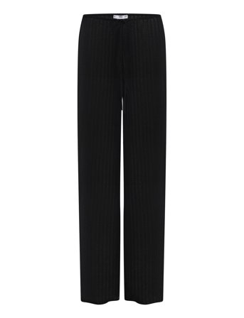 Straight Knitted Trousers Black Mango