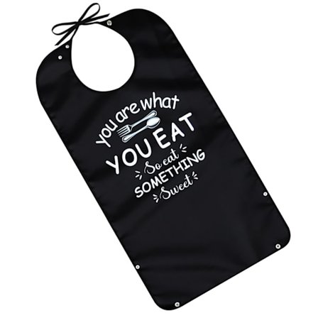 Hagesmække til voksne mænd kvinder ældre handicappede vandtæt hagesmæk vaskbar hagesmæk med trykknapper tøjbeskyttelseshagesmæk