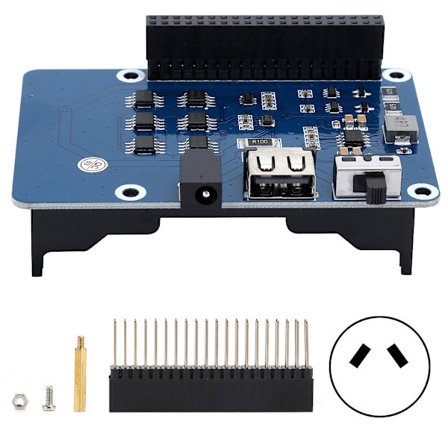 Raspberry Pi UPS Hat 5V Strømforsyningsmodul med Lithium Batteri Udvidelseskort 100-240V Input