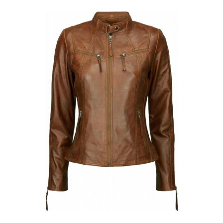 Btfcph Biker Jakke 10245 Brun, Dame, Størrelse: XS