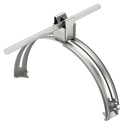 Obo Bettermann 5202833 Nocktegelkramla med snäppklämma 8 mm, rostfritt stål, Jordning & åskskydd