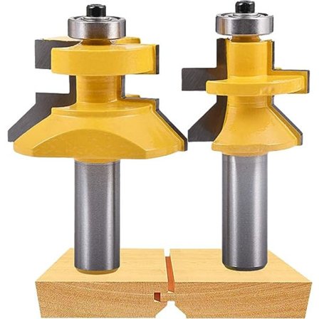 45 graders frässtål, 1/2'' skaft * 1-1/8'' tunga och V-spår M