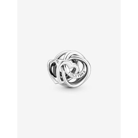 - Familj Alltid Omsluten Hjärta Berlock - Sterling silver