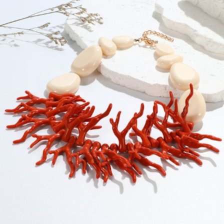 Antler Chain Halsband RÖTT