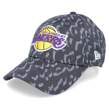 New Era - NBA Camo adjustable Keps - Los Angeles Lakers All Over Camo 9FORTY Black Camo Adjustable @ Hatstore