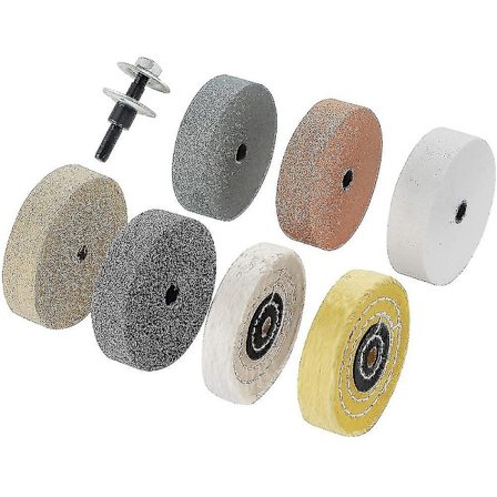 Poleringshjulset 3 tum, för bänkslipmaskin/bänkpolermaskin, poleringshjulhål 3/8 tum, borr