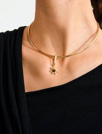 Pilgrim Charm Bright Pendant - Gold - ONE SIZE