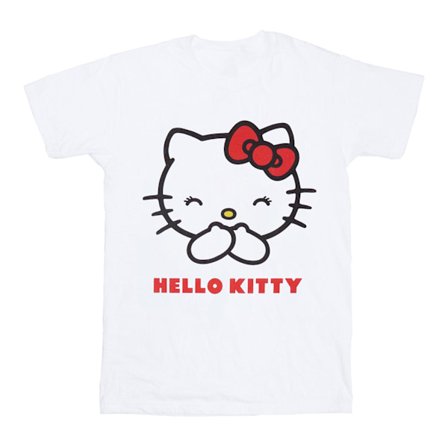 Hello Kitty Dam/Damer Klassisk Kortärmad T-shirt L Vit