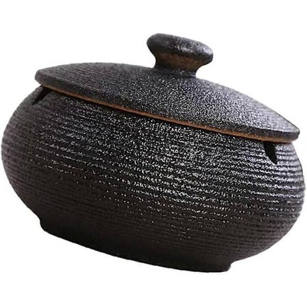 Tåligt askfat, askfat, askfat med lock för hemhotell_Speciella gåvor