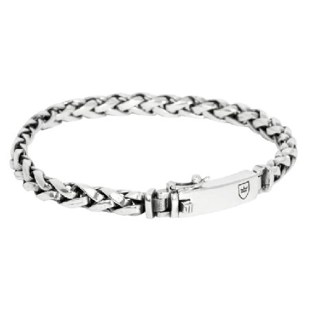 by BILLGREN Silverarmband | Flätat Nobel Accessoarer Herr Silver 19 cm