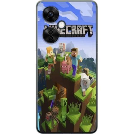 OnePlus Nord CE3 Genomskinligt Skal Minecraft