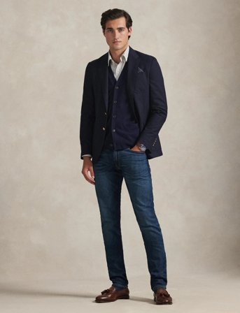 Polo Ralph Lauren Custom Fit Striped Oxford Shirt - Grey - XXL