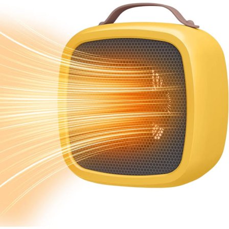 Rumvarmer, Bærbare Elektriske Varmere, Hurtig Keramisk Varmer, Stille Varme med 7 Sikkerhedsforanstaltninger, Små Elektriske Varmere til Indendørs, 