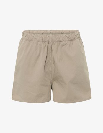 Women Organic Twill Shorts - Oyster Grey - XL