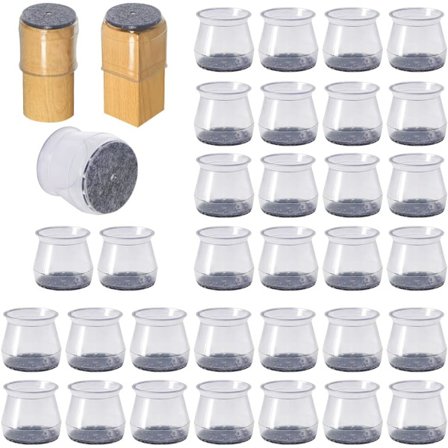 Silikon Stolsbensbeskyttere, 32 stk Transparent Stolskydd