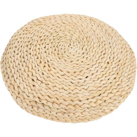 1st Halmkudde Rund Klädd Silke Bomull