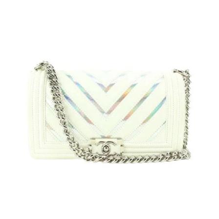 Chanel Vintage, Pre-owned Shoulder Bag Wit, Dames, Maat:ONE Size