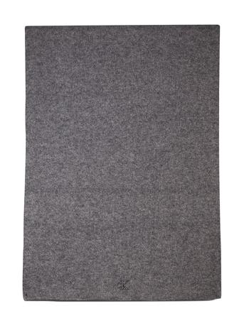 Thick Embroidery Scarf Accessories Scarves Winter Scarves Grey Calvin Klein