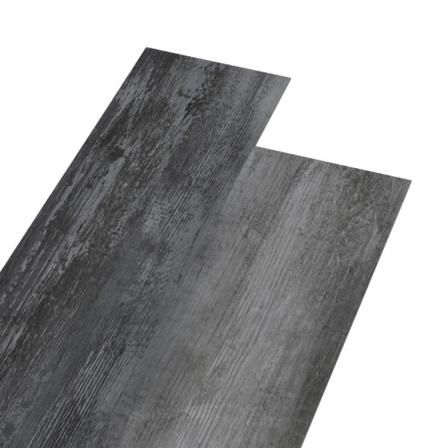 Vidaxl Golvbrädor Pvc 4,46 M² 3 Mm Glansig Grå Grå
