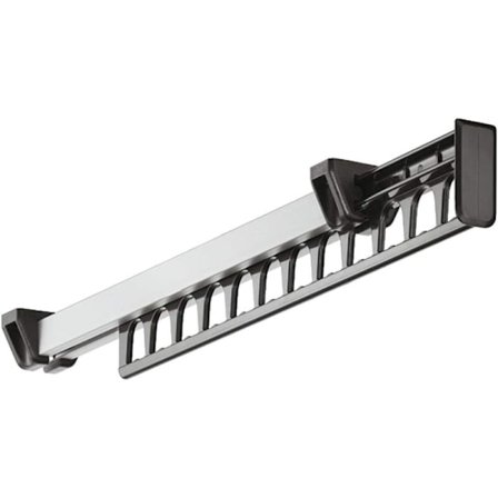 Vaatekaapin henkaripakkaus, ulosvedettävä liukuhenkari, johon mahtuu 12 henkaria, pituus 315 mm