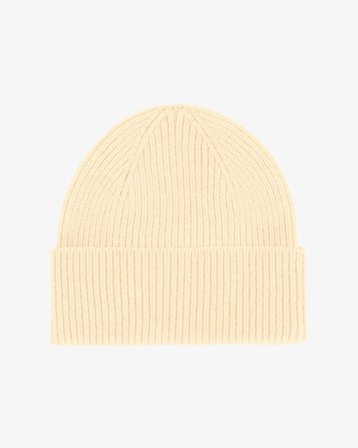 Merino Wool Beanie - Soft Yellow
