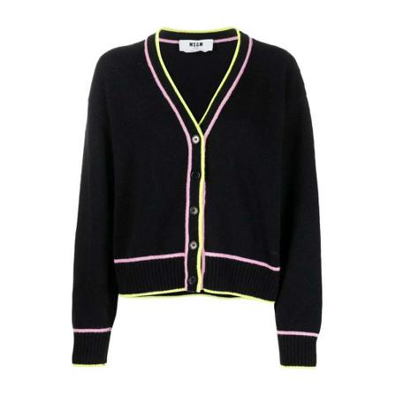 Msgm Cardigans Sort, Dame