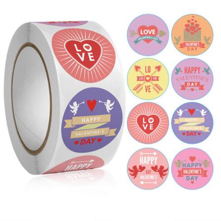500st Stickers Klistermärken - Heart / Love Motiv - Cartoon Multifärg