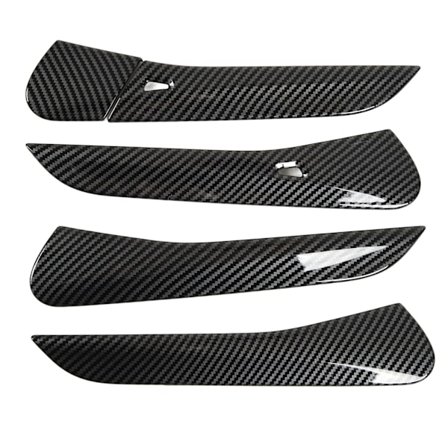 5 kpl Ovenkahvan koristelista, hiilikuitutyyli, ruosteenkestävä, mukava kosketus, sopii VW ID4 ID6 Crozz -malleihin