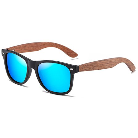 Polariserte solbriller med valnøttinnfatning