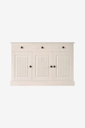 Loft24 - Skænk 3 døre 2 skuffer Mille - Hvid - Kommoder - Fra Homeroom