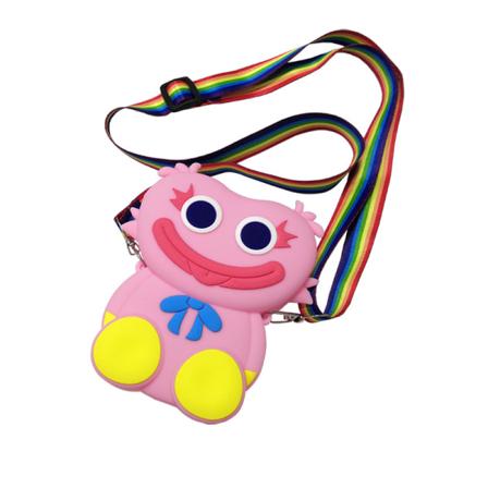 Poppy Playtime Pop kukkaro Fidget Toy Crossbody Body käsilaukut Pink 4.5 x 5.1 x 1.57 inches