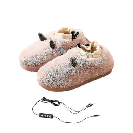 USB Elektriske Opvarmede Hjemmesko Justerbar Temperatur Fodvarmere Vintervarme