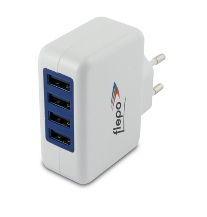 FLEPO Netzteil USB 4-fach 100V/240V-4A